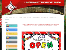 Tablet Screenshot of lces.lincolncountyschools.org
