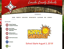 Tablet Screenshot of lincolncountyschools.org